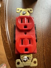 COOPER #5262RD DUPLEX RED  RECEPTACLE NEMA 5-15R 15A 125V