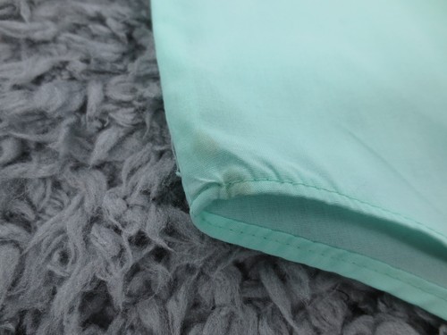 Camisa Fabriano Mujer Mediana Verde Aqua Transparente Manga Corta Charreteras Abotonadas - Imagen 12 de 12