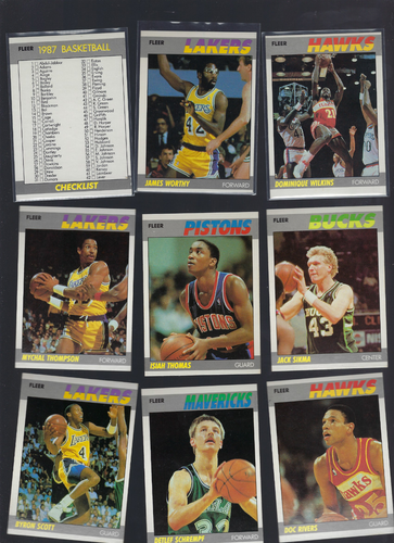 1987-88 fleer basketball near complete set 131/132 no Jordan nrmt - Picture 4 of 4
