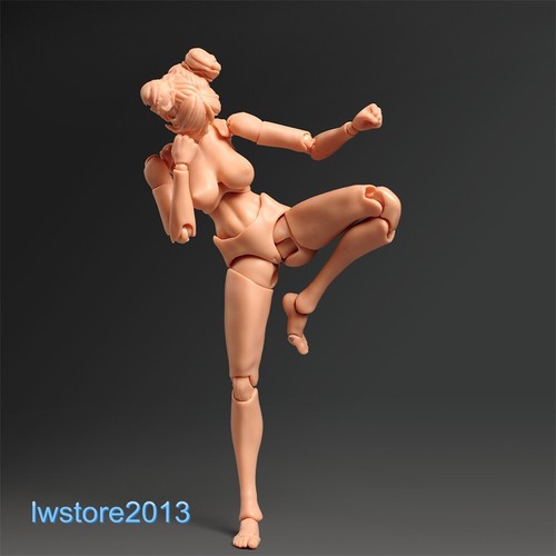 US Romankey 1:12 Super Flexible 6 inch Female Action Figure Head 6" Body Toys - Picture 26 of 27