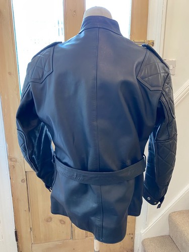 vintage LEWIS LEATHERS biker leather jacket motorcycle zip black 42-44? M-L punk - Bild 15 von 19