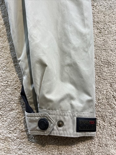 Stormtech STORM-TEX DWR Vented Waterproof Full Zip Rain Jacket KHAKI BLACK XL - Picture 17 of 24