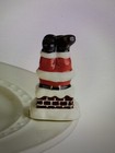 Nora Fleming Mini Santa Down the Chimney Ceramic Platter Charm A256