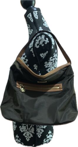 Michael Kors Kempton Black Nylon Shoulder Tote Bag - Picture 3 of 7