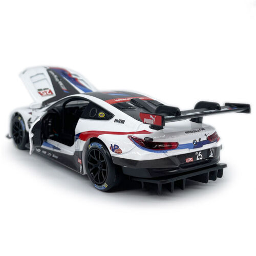 Modellino auto pressofuso 1:32 BMW M8 GTE Le Mans #25 giocattoli ragazzi per bambini regali - Foto 6 di 12
