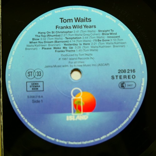 Tom Waits - Franks Wild Years LP Gatefold Island Rec. 208 216 Germany 1987 MINT- - Bild 8 von 8