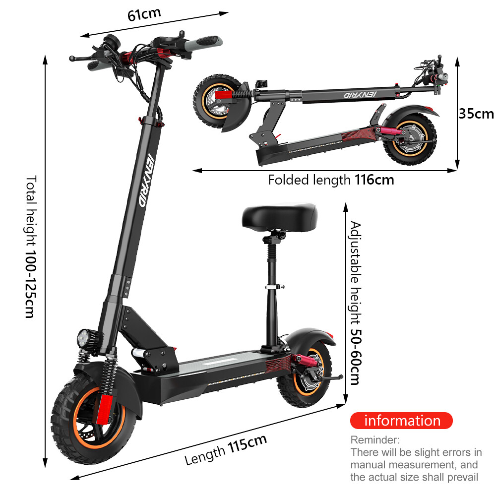 800W Adults Electric Scooter 28 Miles Long Range Urban