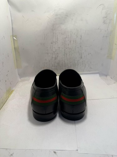 Men's Handmade Genuine Black Leather Oxford Slip On Dress Loafers, Casual Shoes - Picture 7 of 9