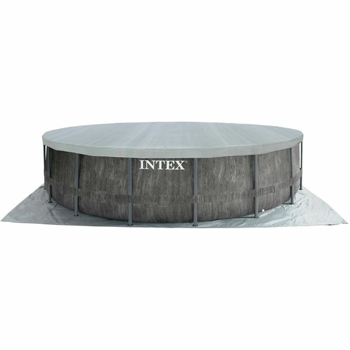 INTEX 457x122cm Frame Swimming Pool Frame Greywood Set Schwimmbecken Schwimmbad - Bild 3 von 8