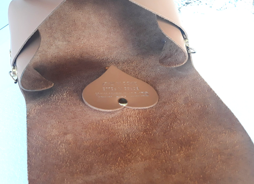 BORSE IN PELLE Vera Italy ~Brown Genuine Leather ~ Shoulder Crossbody Bag Small - Picture 17 of 21