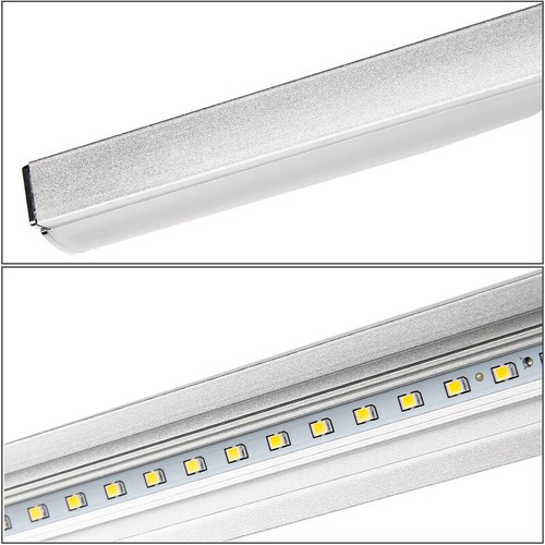 LED Wall Mount Fixture Mirror Front Makeup Picture Light Silver Adjustable Store - Picture 11 of 14