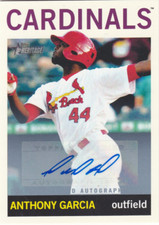 2013 Topps Heritage Minors Real One Autographs #AG Anthony Garcia Auto - NM