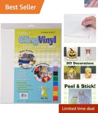 Versatile 9"x12" Clear Static Cling Film - Perfect for Holiday and Event Decor
