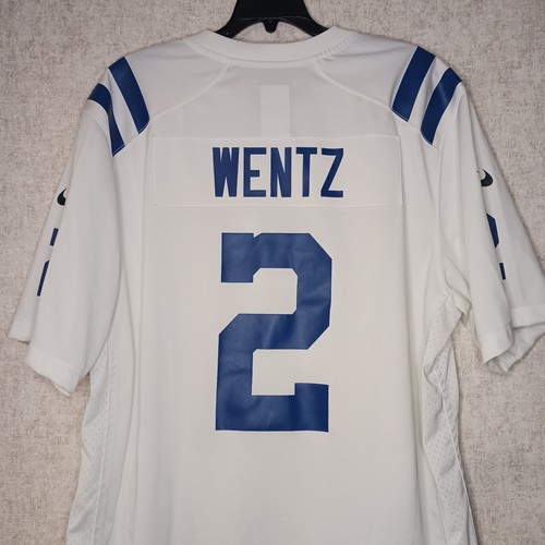 Nike Carson Wentz Trikot # 2 Indianapolis Colts Herren Größe XL weiß NFL On Field - Bild 1 von 9