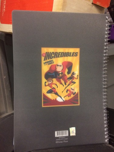 NEU Disney/Pixar die Unglaublichen grau Superheld Service GEFÜTTERT 7"x 10" SPIRALE - Bild 4 von 4