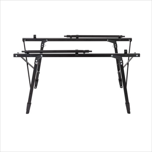 Arebos Campingtisch 90 x 51,5 cm Rolltisch Aluminium Falttisch Outdoor schwarz - Bild 12 von 15