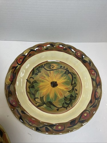 Zertifizierte International Pastaschale Margaret Le Van Designs Sonnenblume schwer schön - Bild 3 von 8
