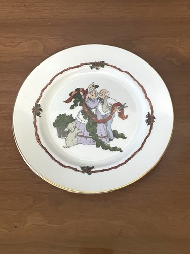 De colección Fitz & Floyd “Deck the Halls” ~ Platos de postre y tazas ~ Juego de 4 - Imagen 11 de 14
