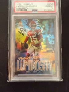 2023 Panini Luminance Patrick Mahomes PSA 10 Luminosity SP Case Hit Chiefs #LUM2