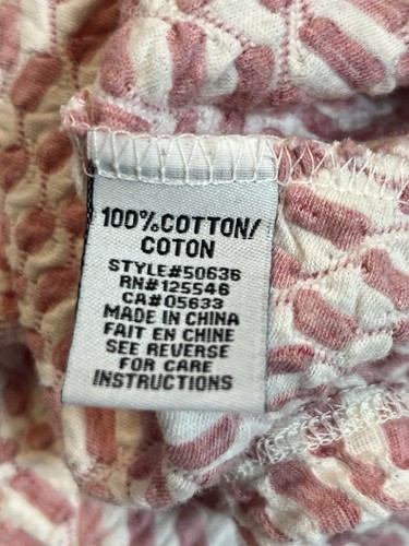 Habitat Pink White Textured Print Artsy Top Pockets L Lagenlook 3/4 Sleeve - Bild 4 von 6