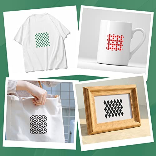 6 Zoll Schablonen zum Malen, 25 Stück Wiederverwendbare Malvorlagen Geometrisch - Bild 8 von 8