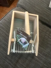 Berry Picker - Stainless Steel Comb Blueberry & Raspberry Rake with Basket