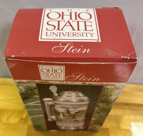 Vintage 1998 Ohio State OSU Ceramic Beer Stein Famous Alumni 8 3/4" Tall NEW - Picture 4 of 24