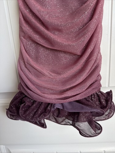 NUEVO NUEVO CON ETIQUETAS Vestido Brillante Vaina Púrpura Sin Hablas Niños Niñas Talla 8 - Imagen 3 de 3