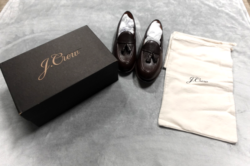 J.Crew Herren Größe 8,5 Schokolade gewalkt Ludlow Mokassinnaht Quaste Halbschuhe NEU