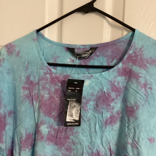 NWT Womens Shore Drive Dress / Cover Up Tie dyed SZ. 3x - Picture 2 of 7