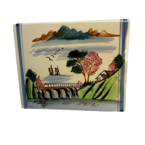Asian Porcelain Ceramic Opium Pillow Antique Hand Painted Chinese - 第 2/11 張圖片