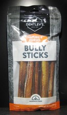 Dentley's 6" Bully Sticks Dog Chew 8 Count All Natural Beef Pizzle