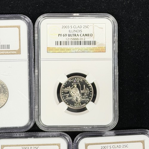 (LOT OF 9) 25c 2000-2007 Washington State Quarters NGC MS65 PR69 PF69 UCAM ATB - Picture 6 of 16