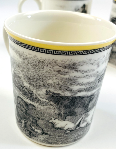 Tazas planas de porcelana Villeroy & Boch Audun Ferme 10 oz ~ Juego de 4 Luxemburgo - Imagen 12 de 23
