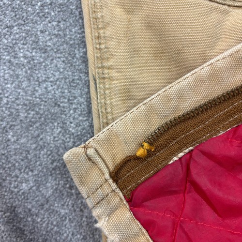 Carhartt Latzhose Erwachsene 40x30 hellbraun Latzhose gesteppt Duck Bib Double Knee Herren* - Bild 9 von 14