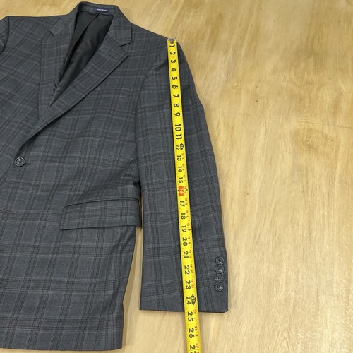 Stafford Year Round Sport Coat Blazer Mens 42R Polyester Blend Stretch Plaid - Picture 7 of 12