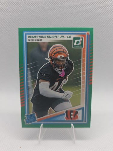 2025 Panini Donruss - Rated Rookie Demetrius Knight Jr. #385 Press Proof... - Picture 1 of 2