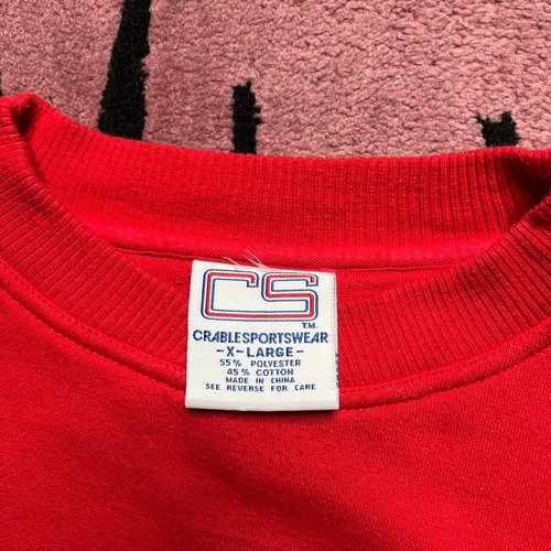 Sudadera Vintage Años 90 Universidad de Maryland Terrapins Bordada Cuello Redondo - Imagen 4 de 6