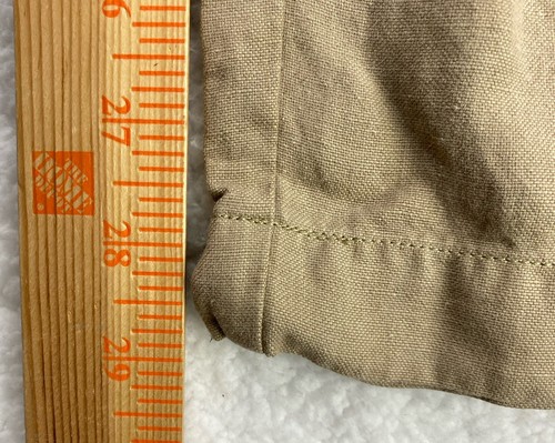 Tommy Bahama Hombres Pantalones Tostado 38x30 Seda Lino Caqui Tropical Playa Pantalones - Imagen 6 de 7