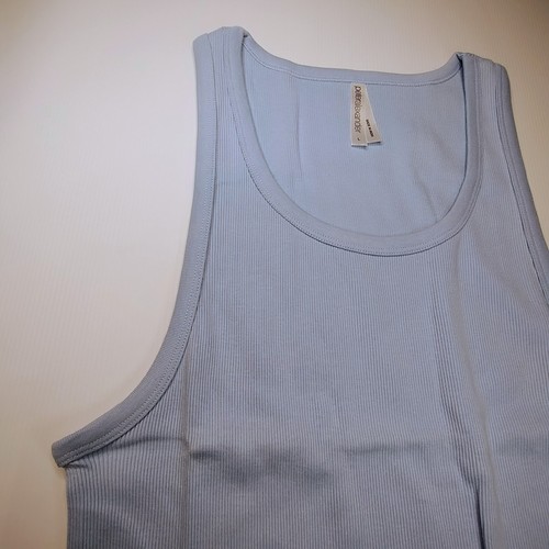 PETER ALEXANDER Mens Short Sleeve PJs Pyjamas Set Tank Shorts BNWT L Blue - Picture 11 of 11