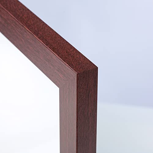 24”x36” Wooden Poster Frame, Classic Matte Edged 24" x 36" (2 pack) Mahogany - Picture 4 of 7