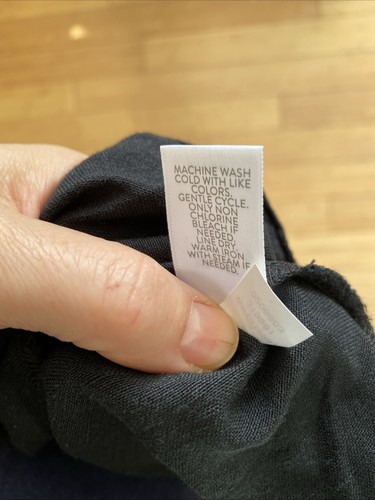 J.Jill Love Damenrock Leinen schwarz Größe 2X elastischer Bund A-Linie Midi Freizeit - Bild 4 von 7