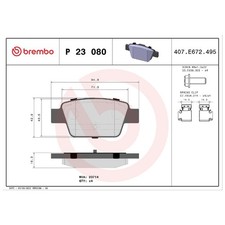 Satz Bremsbeläge Bremsklötze hinten für Fiat Stilo 192 | 24583971