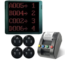 Queue Calling System Ticket System Digital Number Display Ticket Counter Machine