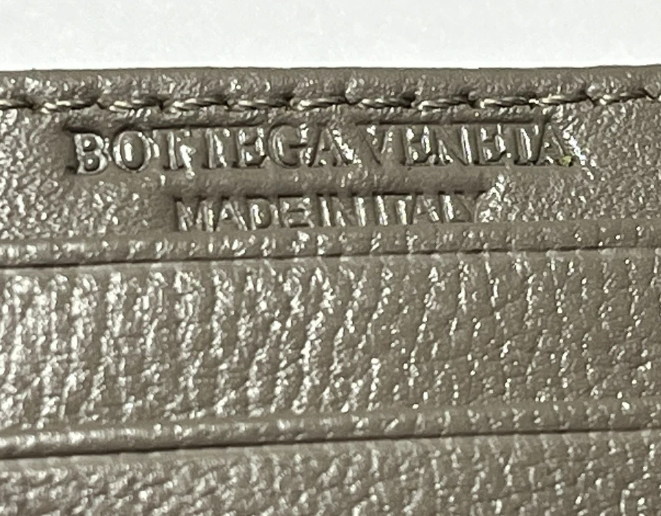 Tarjetero de piel de cordero Bottega Veneta Intrecciato - marrón coñac Foto 3 de 4