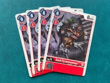 DarkTyrannomon BT1-019 Playset Starter Deck Gallantmon Digimon Card Game x4