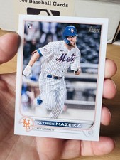 PATRICK MAZEIKA NEW YORK METS 2022 TOPPS SERIES 1 ROOKIE CARD #166 RC