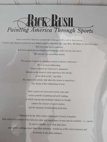 Michael Jordan ‘Beautiful Finish’ Lithograph Signed by Rick Rush 351/1000 22x16 - Picture 7 of 12
