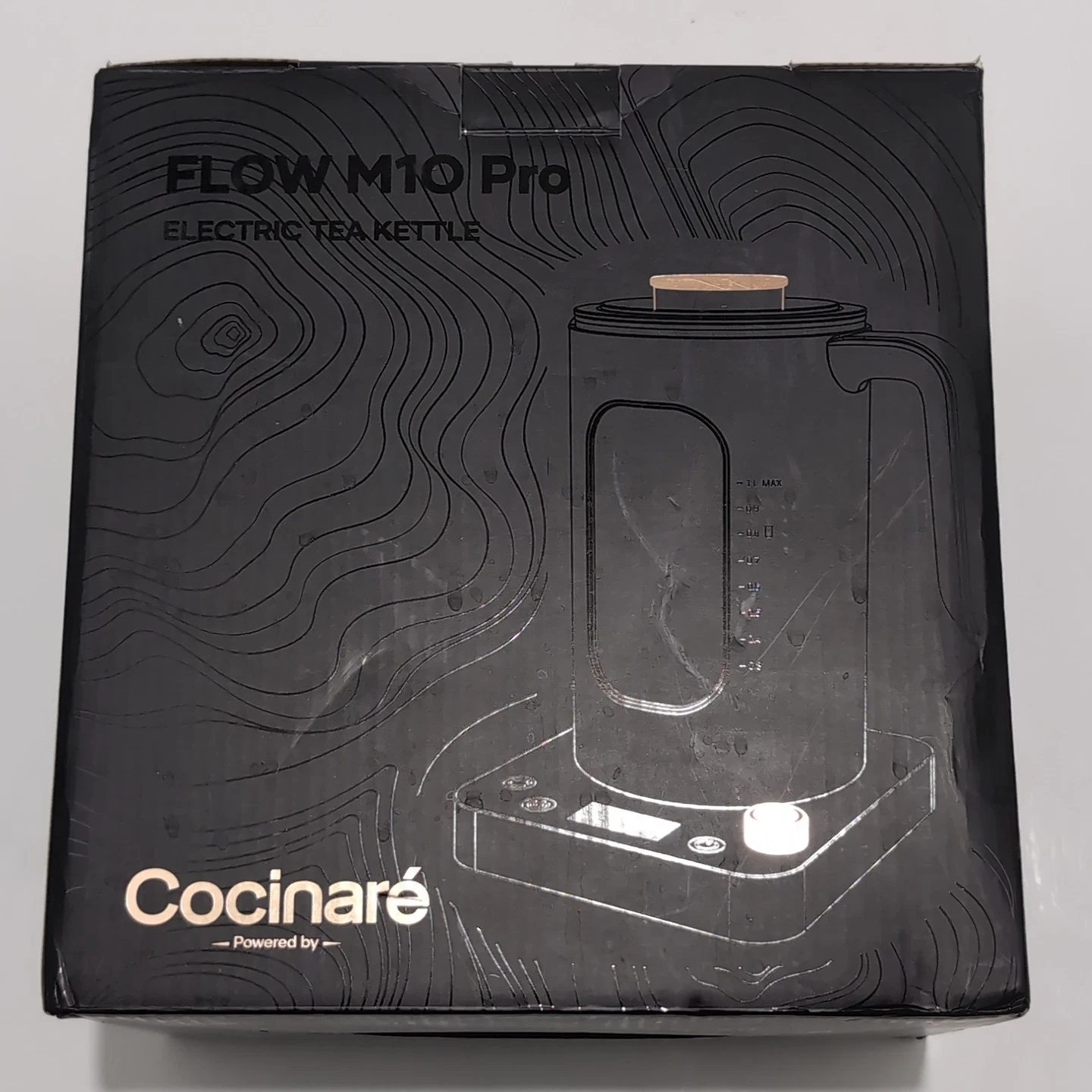 Cocinare FLOW M10 Pro Electric Tea Kettle 1L Temp Control Glass