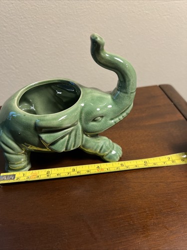 Vintage MCM Ceramic Elephant Planter - Picture 6 of 8